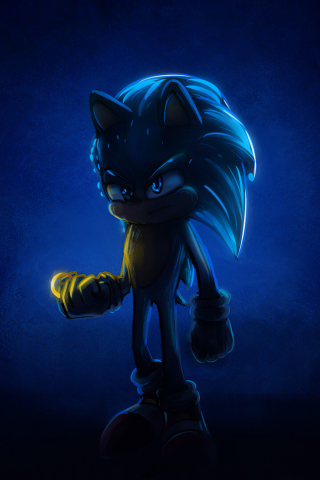 320x480 wallpaper Sonic the Hedgehog, 2020 movie, artwork