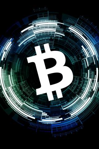 320x480 wallpaper Bitcoin, abstract, cryptocurrency, money, 5k