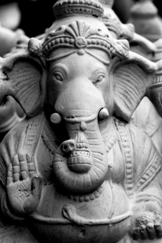 320x480 wallpaper Clay, structure, model, Ganesha, idols