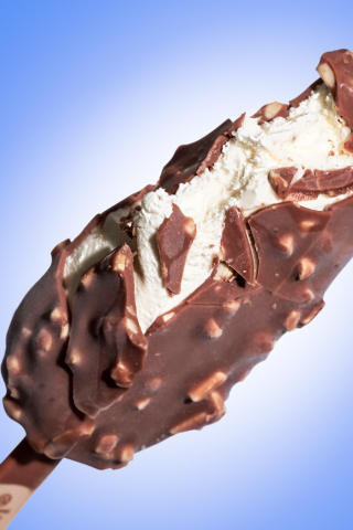 320x480 wallpaper Chocolate, ice candy, close up, 4k