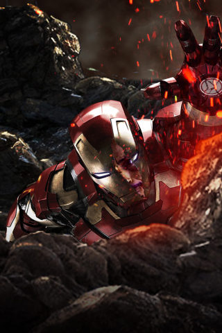320x480 wallpaper Iron man, avengers: infinity war, movie