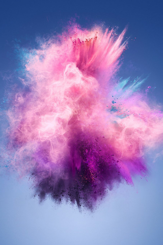 320x480 wallpaper Color splash, explosion, Huawei 7s, stock
