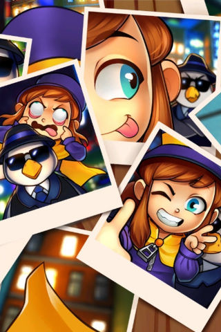 320x480 wallpaper A hat in time, photographs, collage