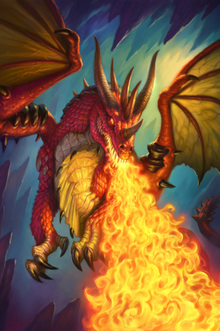 320x480 wallpaper Fantasy, dragon, hearthstone: kobolds and catacombs, video game, 4k