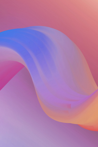 320x480 wallpaper Waves, abstract, colorful, 4k