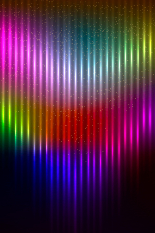 320x480 wallpaper Abstract, colorful, glowing stripes, lines