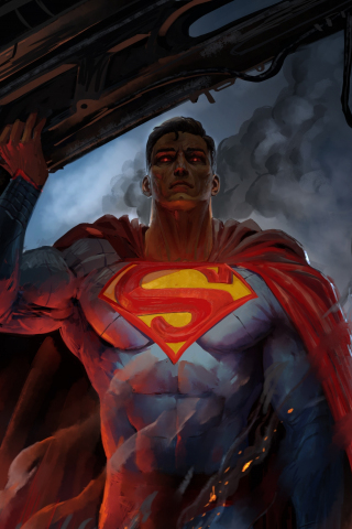 320x480 wallpaper DC superhero, artwork, superman, 2020