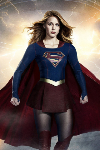 320x480 wallpaper Supergirl, tv series, season 3, poster