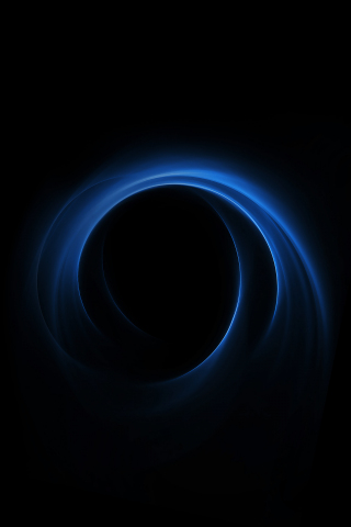 320x480 wallpaper Dark, blue spiral, abstract, huawei honor v8, stock