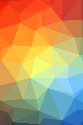 320x480 wallpaper Triangles, colorful, abstract, geometrical, 5k