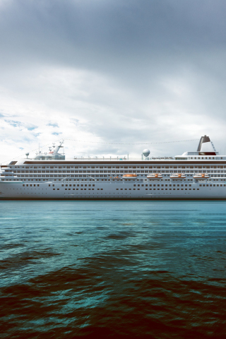320x480 wallpaper Cruise, ship, vehicles, sea, 4k