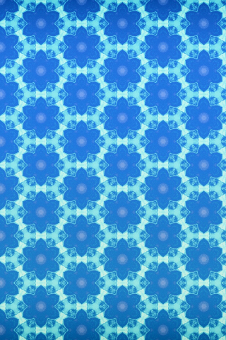 320x480 wallpaper Floral pattern, blue, abstract