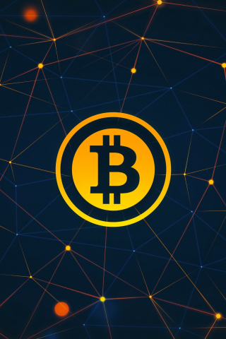 320x480 wallpaper Abstract, cryptocurrency, bitcoin, 4k