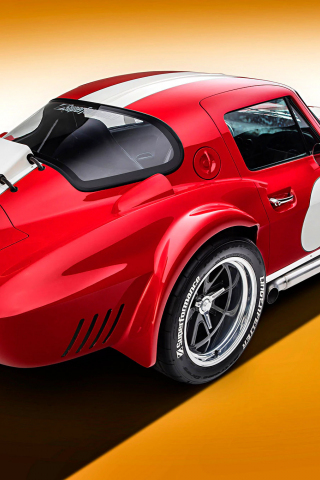 320x480 wallpaper Muscle car, corvette, rear