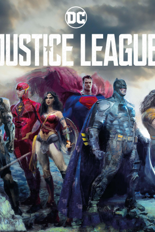 320x480 wallpaper 4k, movie, justice league, artwork, superhero team
