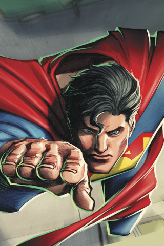 320x480 wallpaper Comics, superman, flight