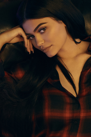 320x480 wallpaper Kylie jenner, drop three collection, supermodel, 2017