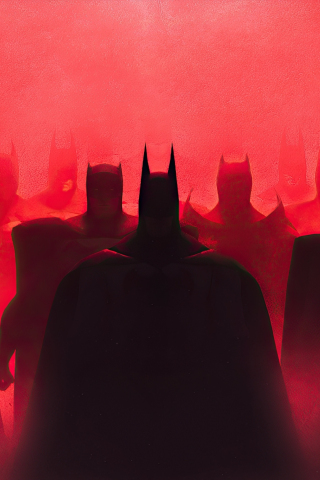 320x480 wallpaper Batman Mafia, artwork, silhouette
