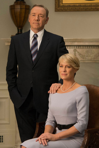 320x480 wallpaper House of cards, TV series, couple