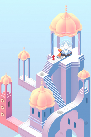 320x480 wallpaper Monument valley 2, video game, castle
