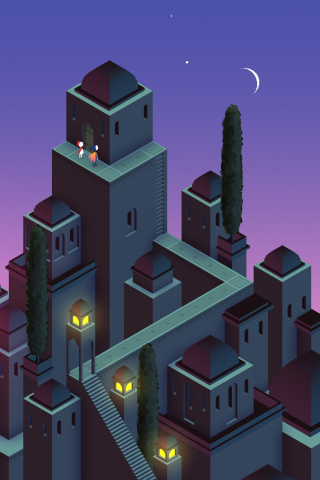 320x480 wallpaper Monument Valley 2, video game, game, 4k