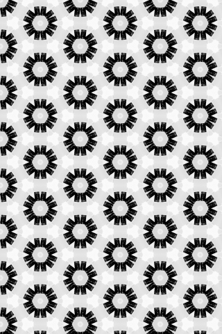 320x480 wallpaper Circles, pattern, abstract, monochrome