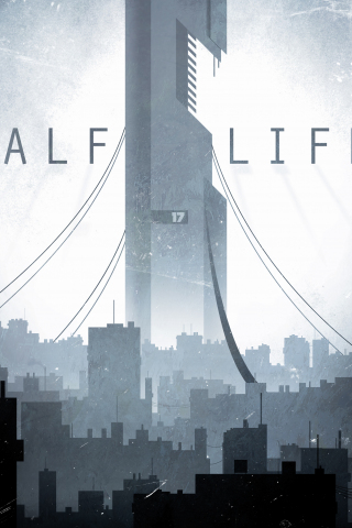 320x480 wallpaper Half-Life 2, city, gaming