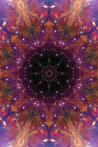 320x480 wallpaper Mandala, pattern, colorful art