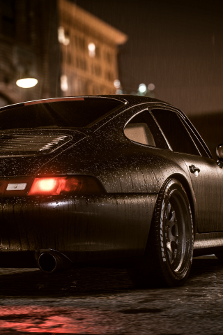 320x480 wallpaper Need for Speed Payback, sports car, night, rain