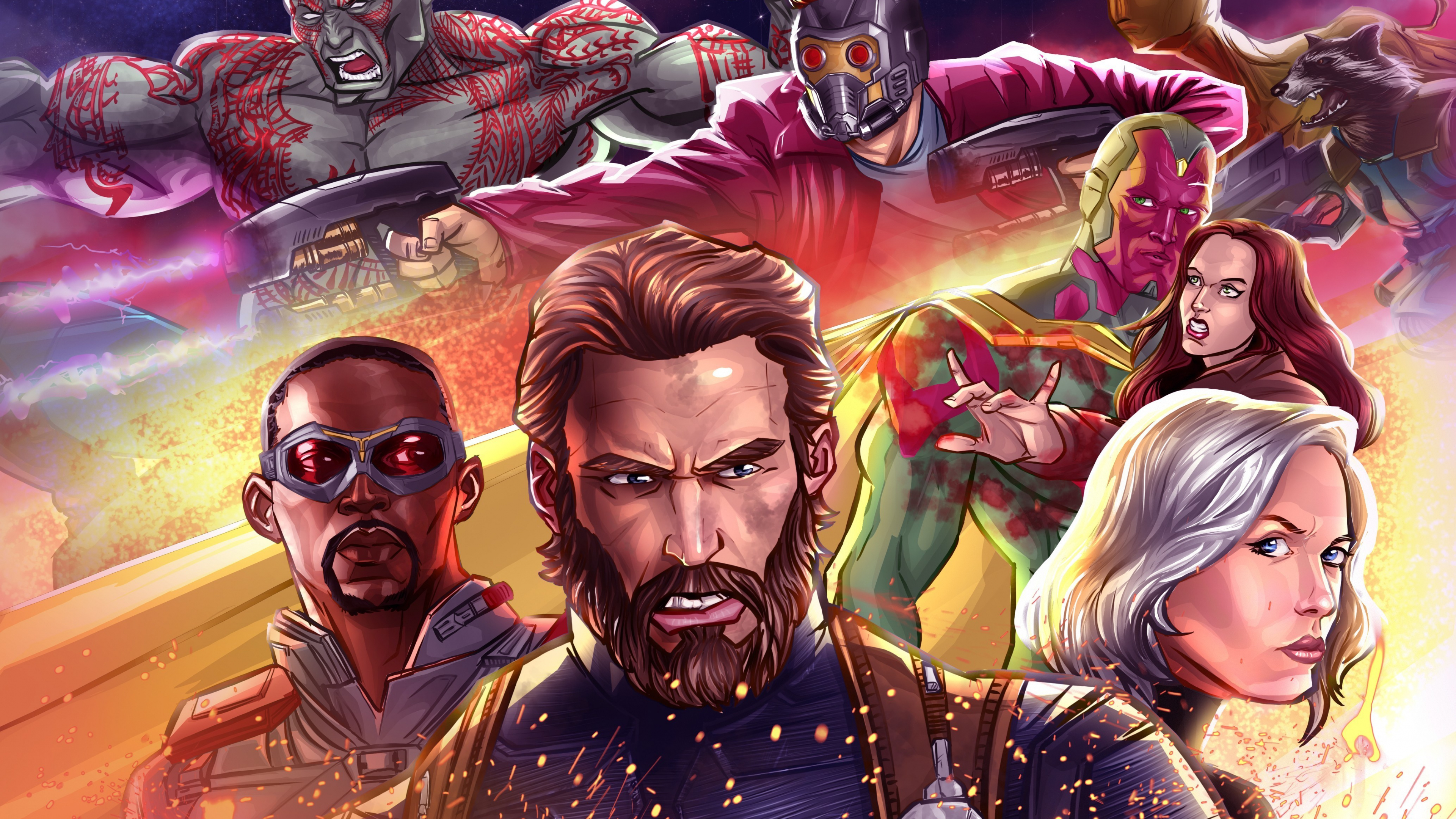 Download 3840x2160 Wallpaper Avengers: Infinity War, 2018 Movie, Captain  America, 4k, 4 K, Uhd 16:9, Widescreen, 3840x2160 Hd Image, Background,  27970