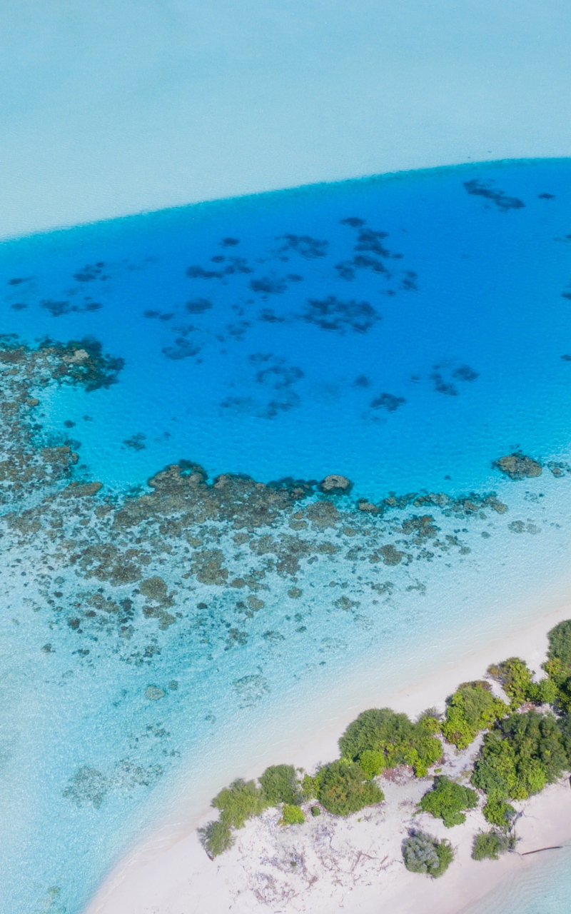 Desktop Wallpaper Tropical Beach Sea Island Nature Aerial View 4k