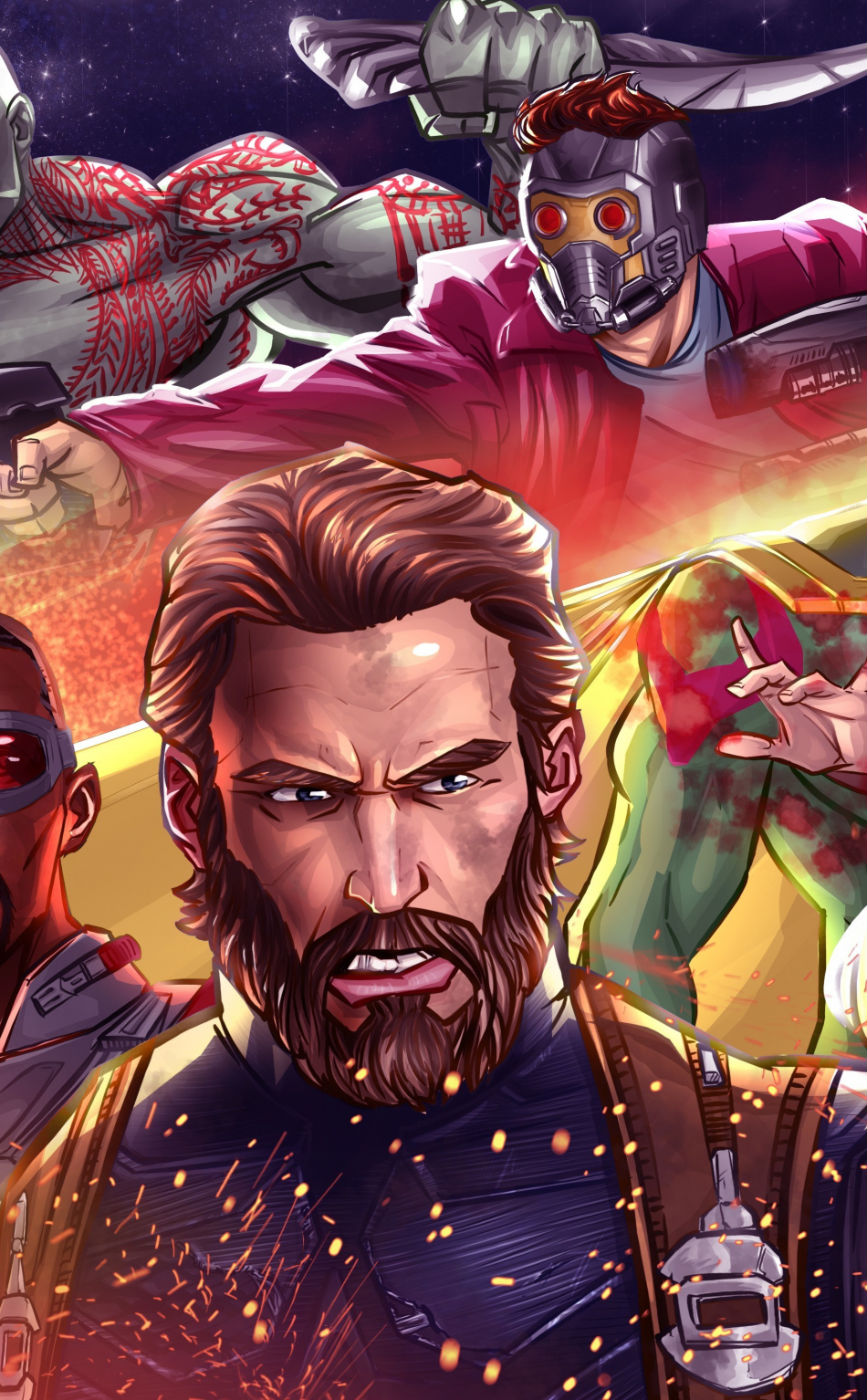 Download 950x1534 Wallpaper Avengers Infinity War 2018