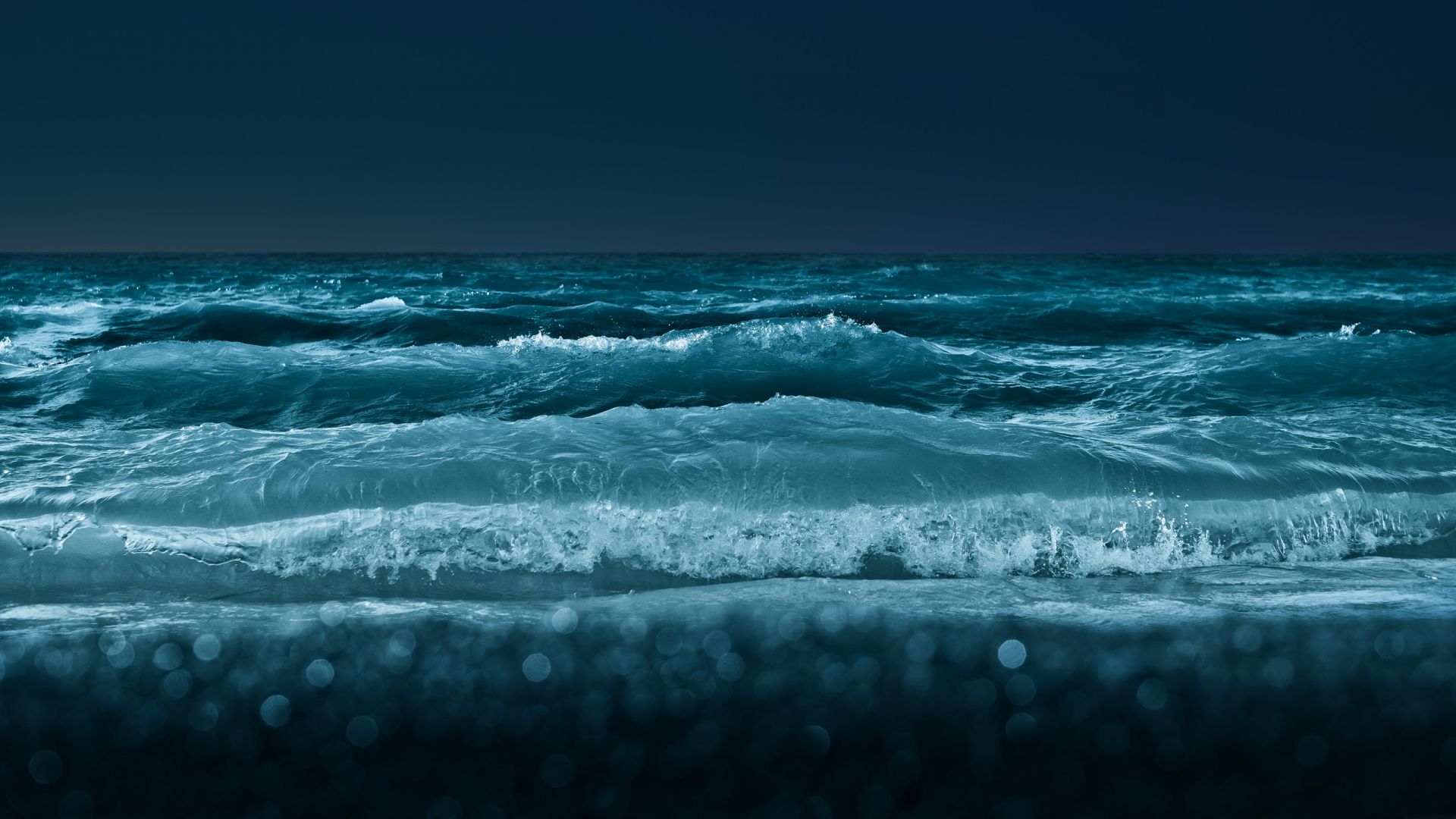 Wallpaper Blue sea waves