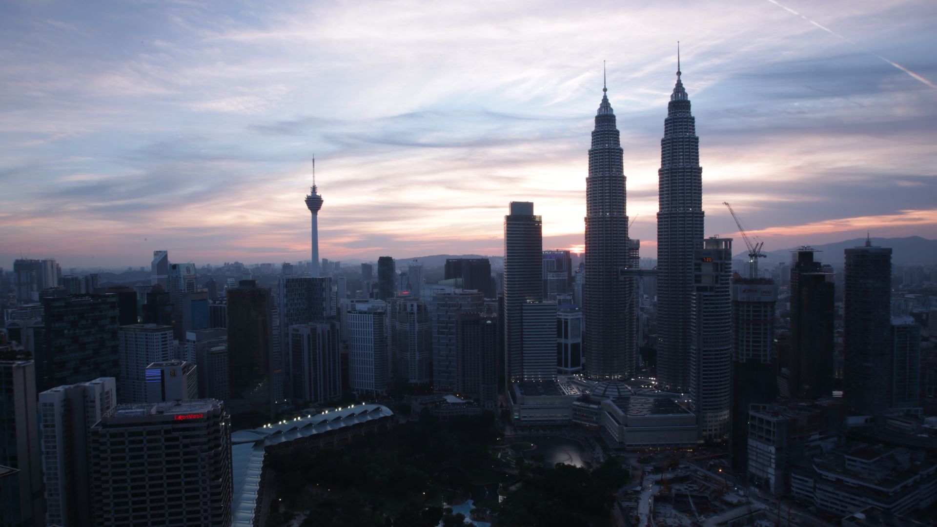 Wallpaper Kuala Lumpur, Twin towers, Petronas Towers, buildings
