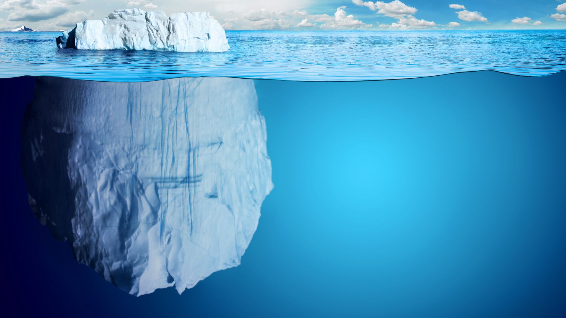Wallpaper Iceberg of blue sea