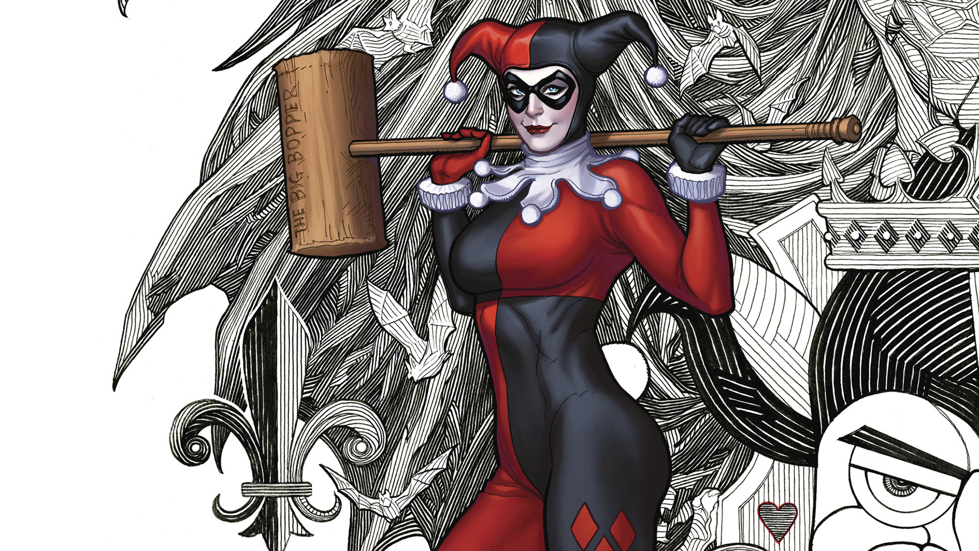 Wallpaper Hammer, Harley Quinn, super villain