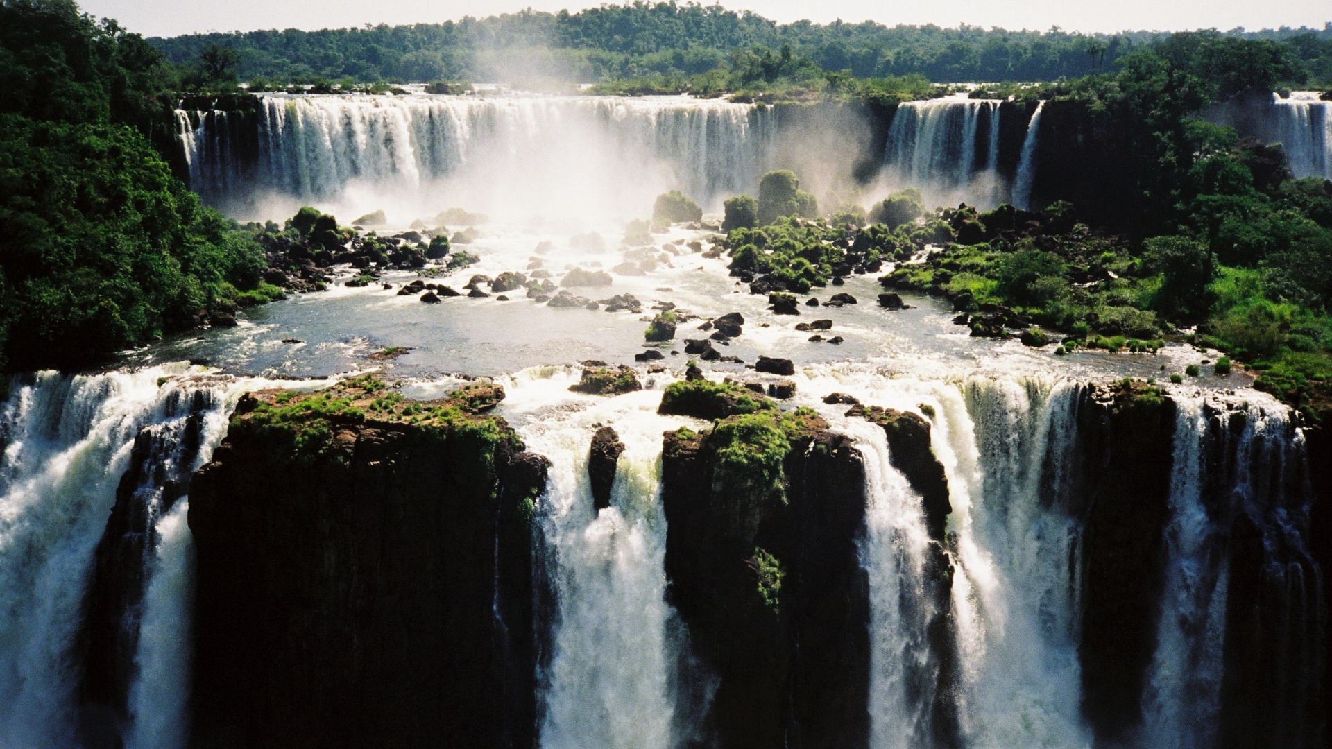 Wallpaper Iguazu falls, waterfall, nature, river, 4k