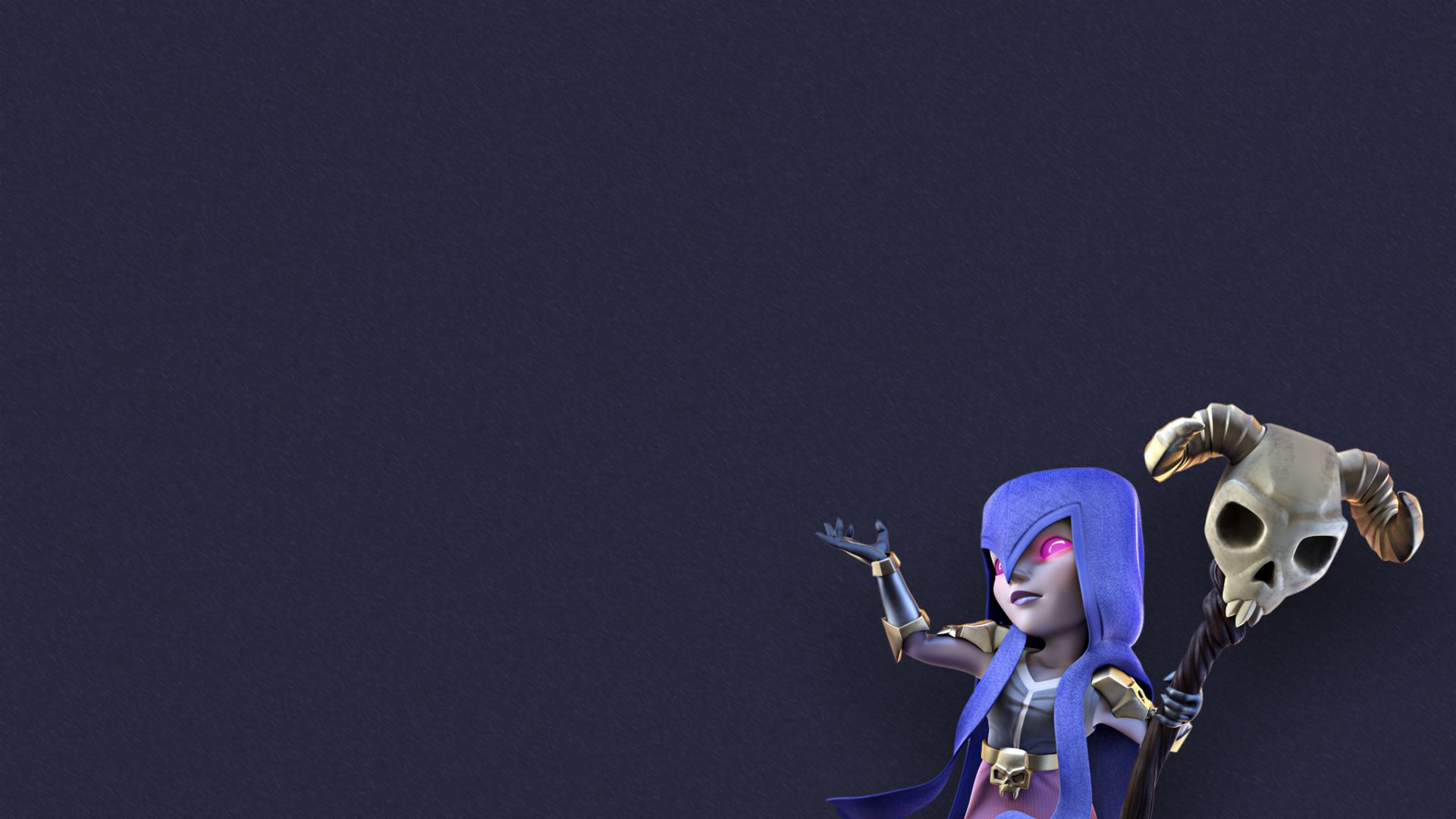 Wallpaper Witch, clash of clans, artwork, minimal