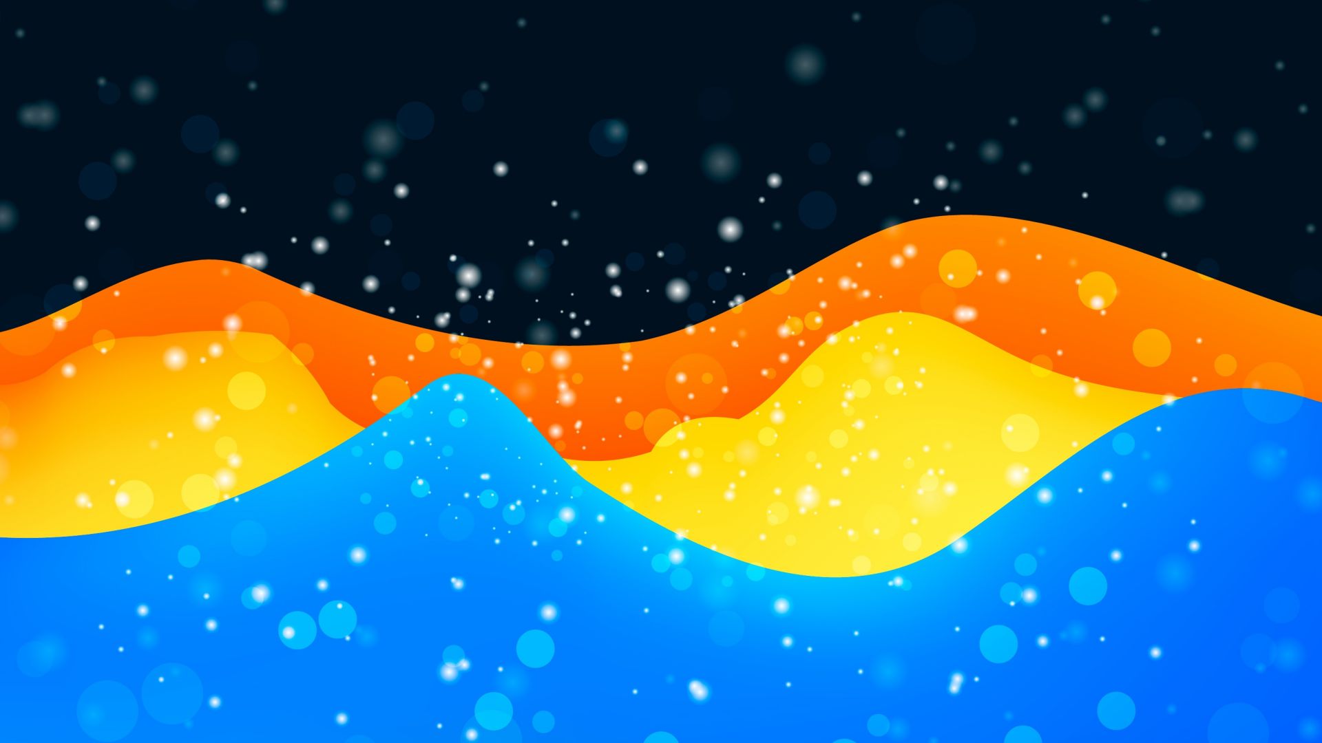 Wallpaper colorful Waves, dots, abstract, 4k