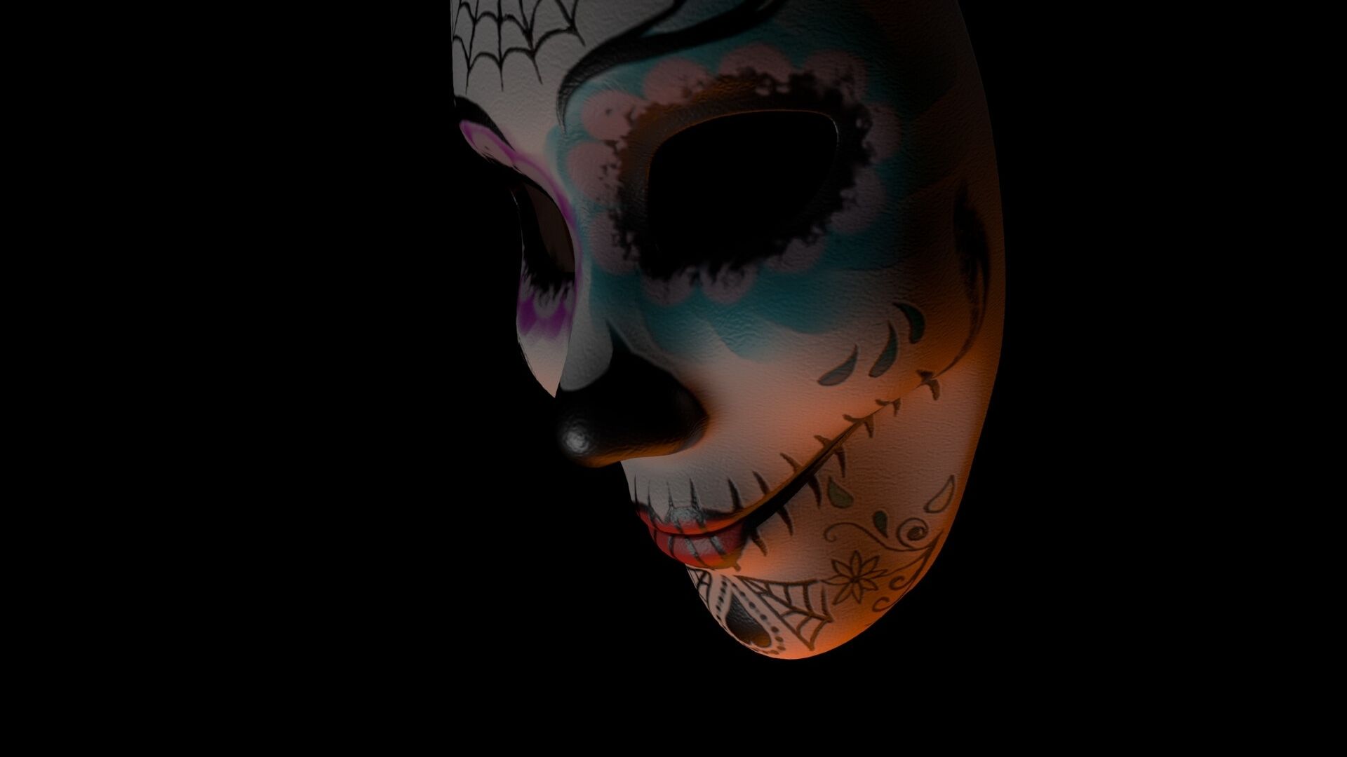 Wallpaper Mask, dark, art