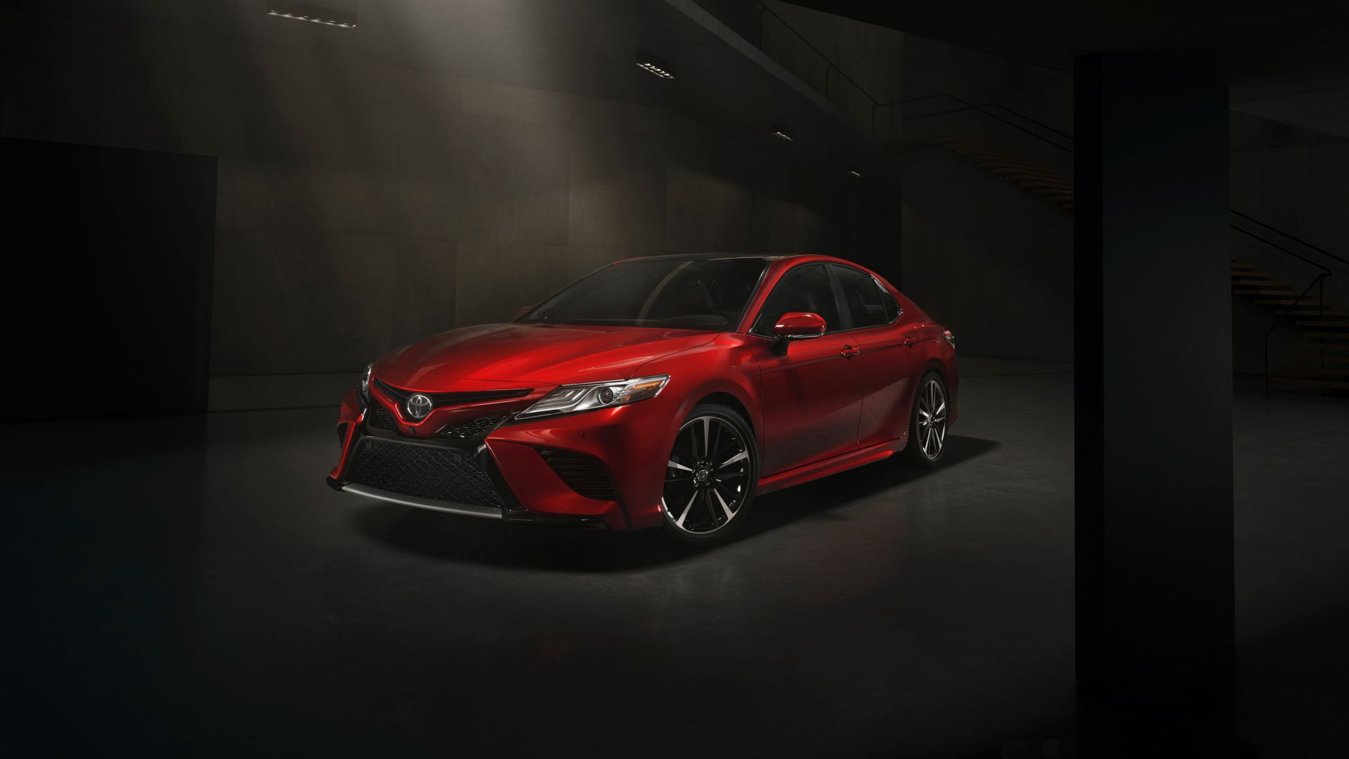 Wallpaper 2017 Toyota Camry XSE, red car