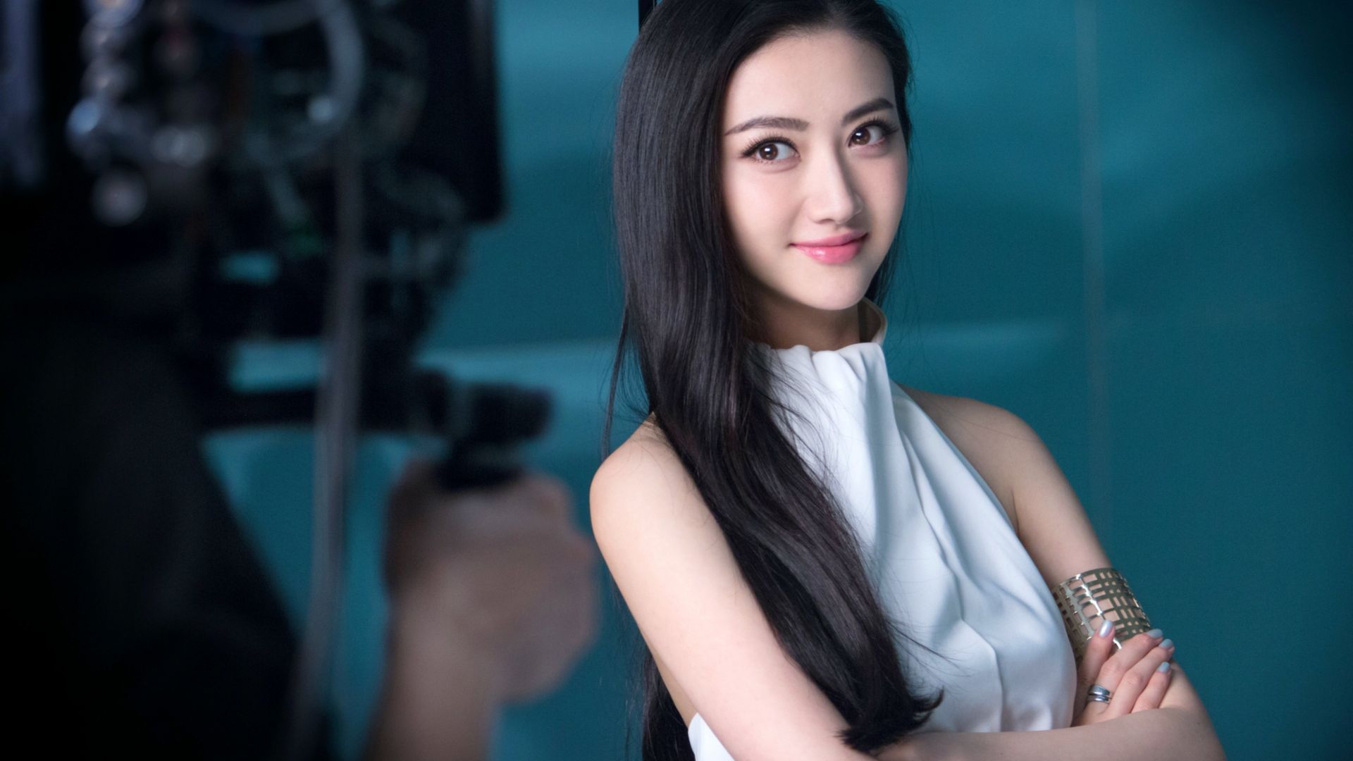 Wallpaper Jing Tian, Chinese actress, Asian celebrity, celebrity, smile