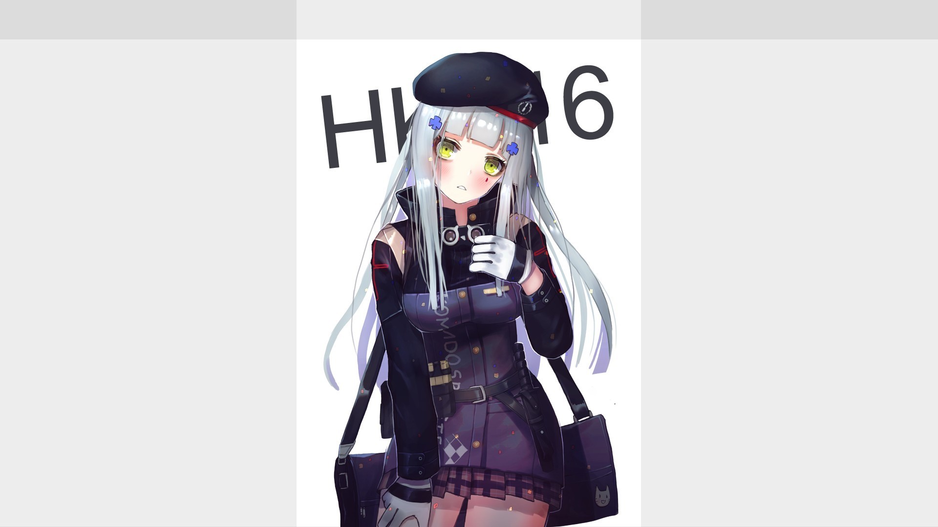 Wallpaper Hk416, girls frontline, anime girl, minimal