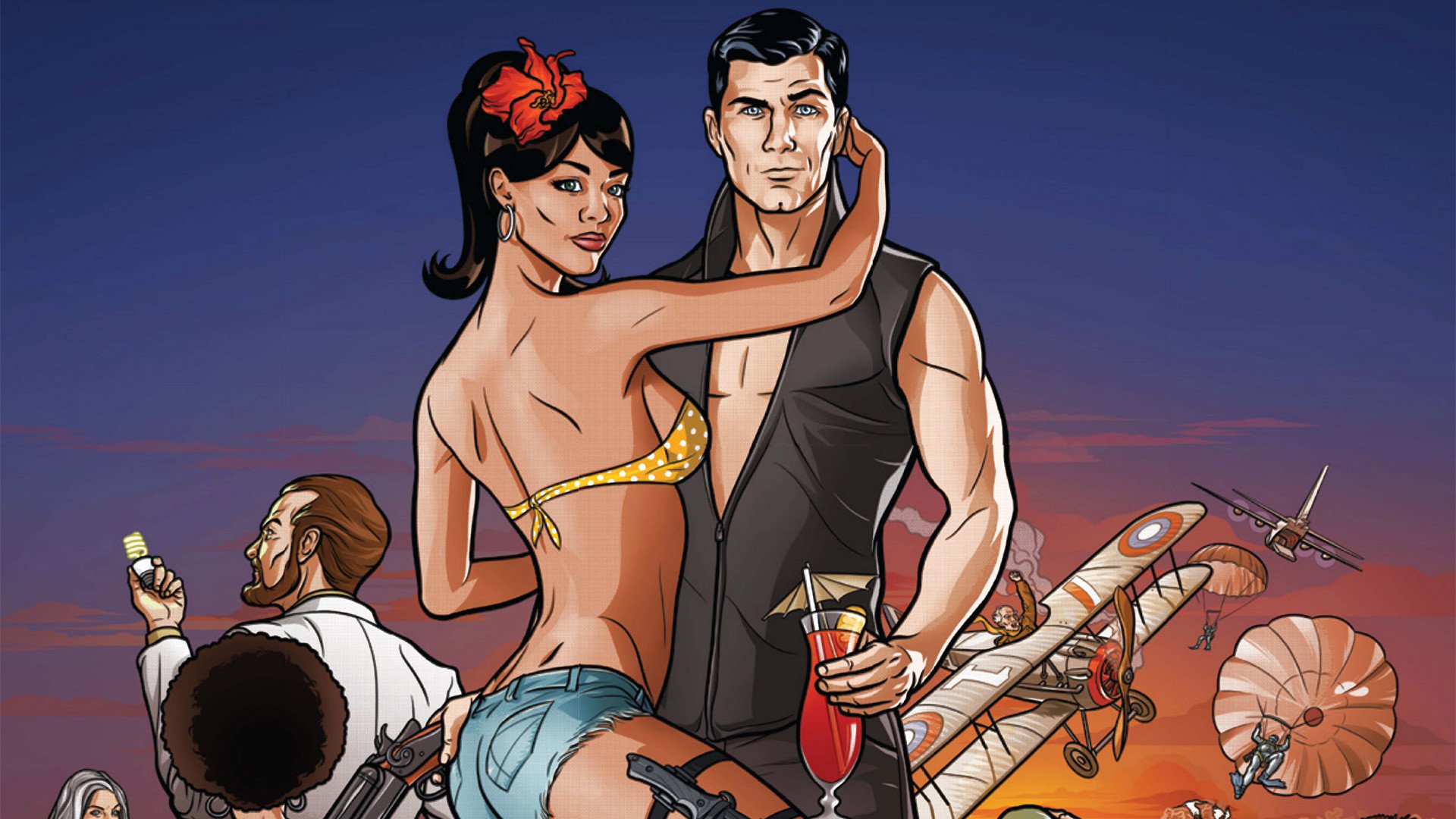 Wallpaper Archer, animated tv show, tv series