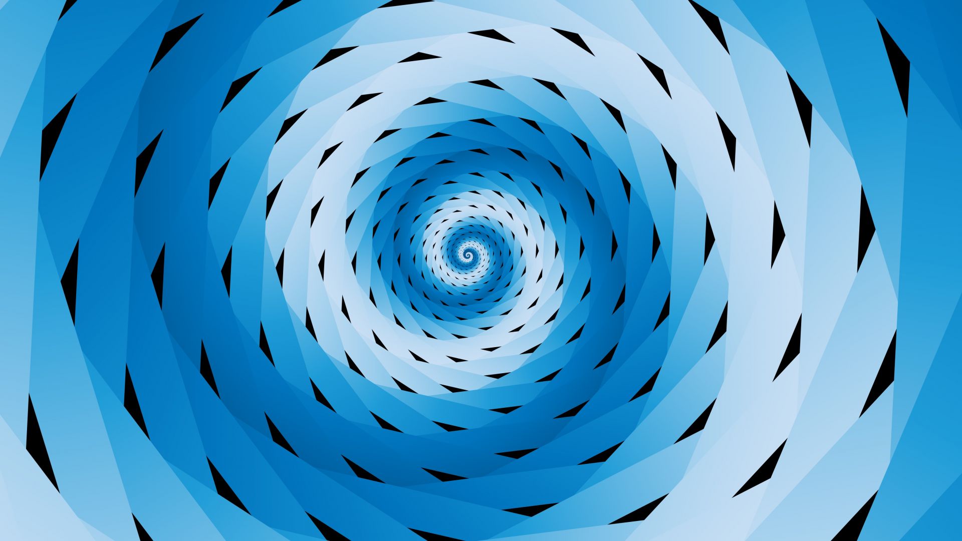 Wallpaper Spiral, blue pattern, abstract, 4k