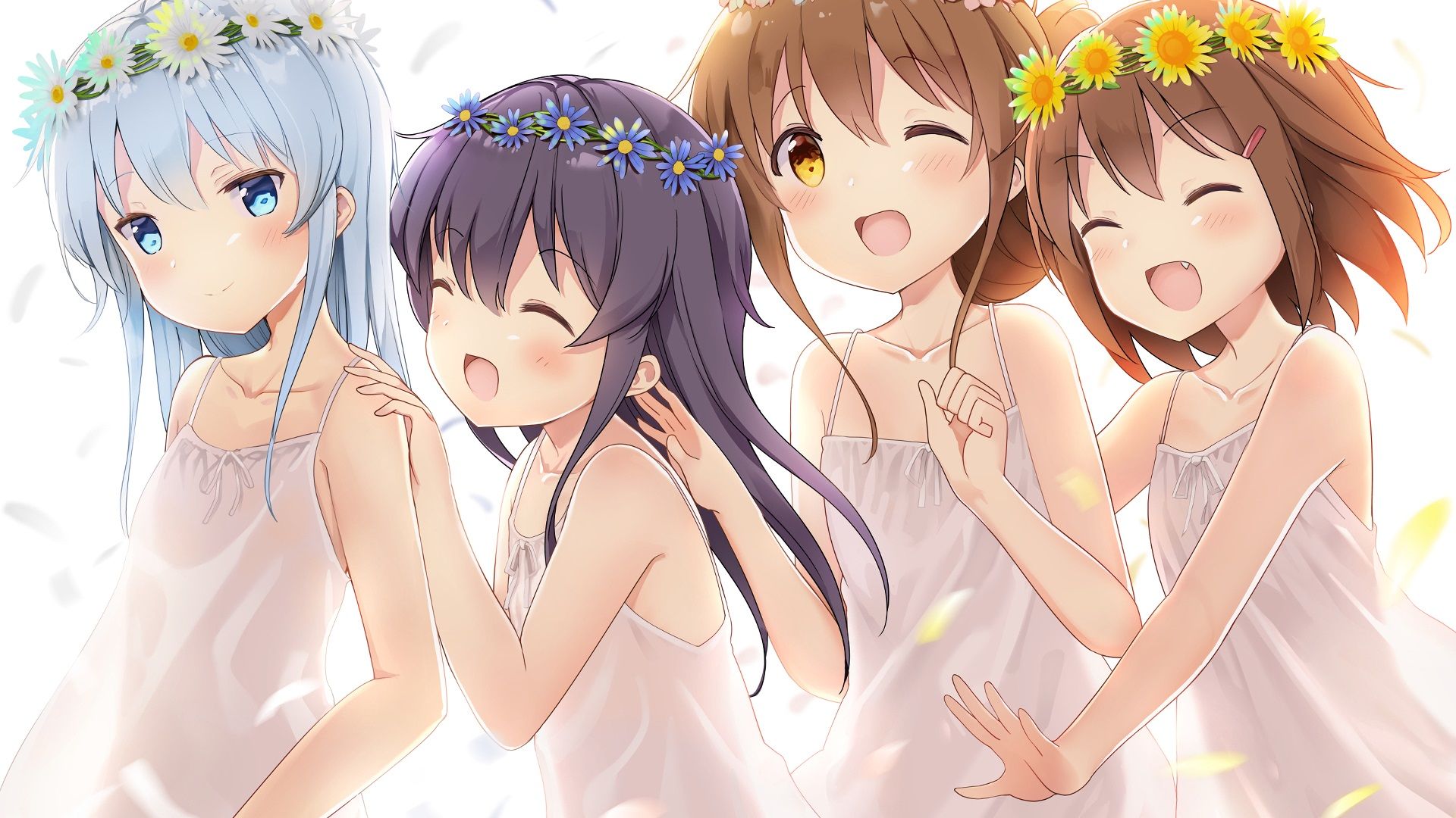 Wallpaper Akatsuki, kancolle, hibiki, ikazuchi, inazuma, anime girls