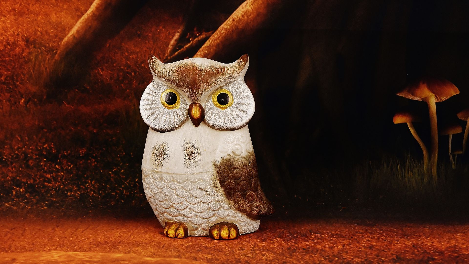 Wallpaper Owl bird, toy, figure