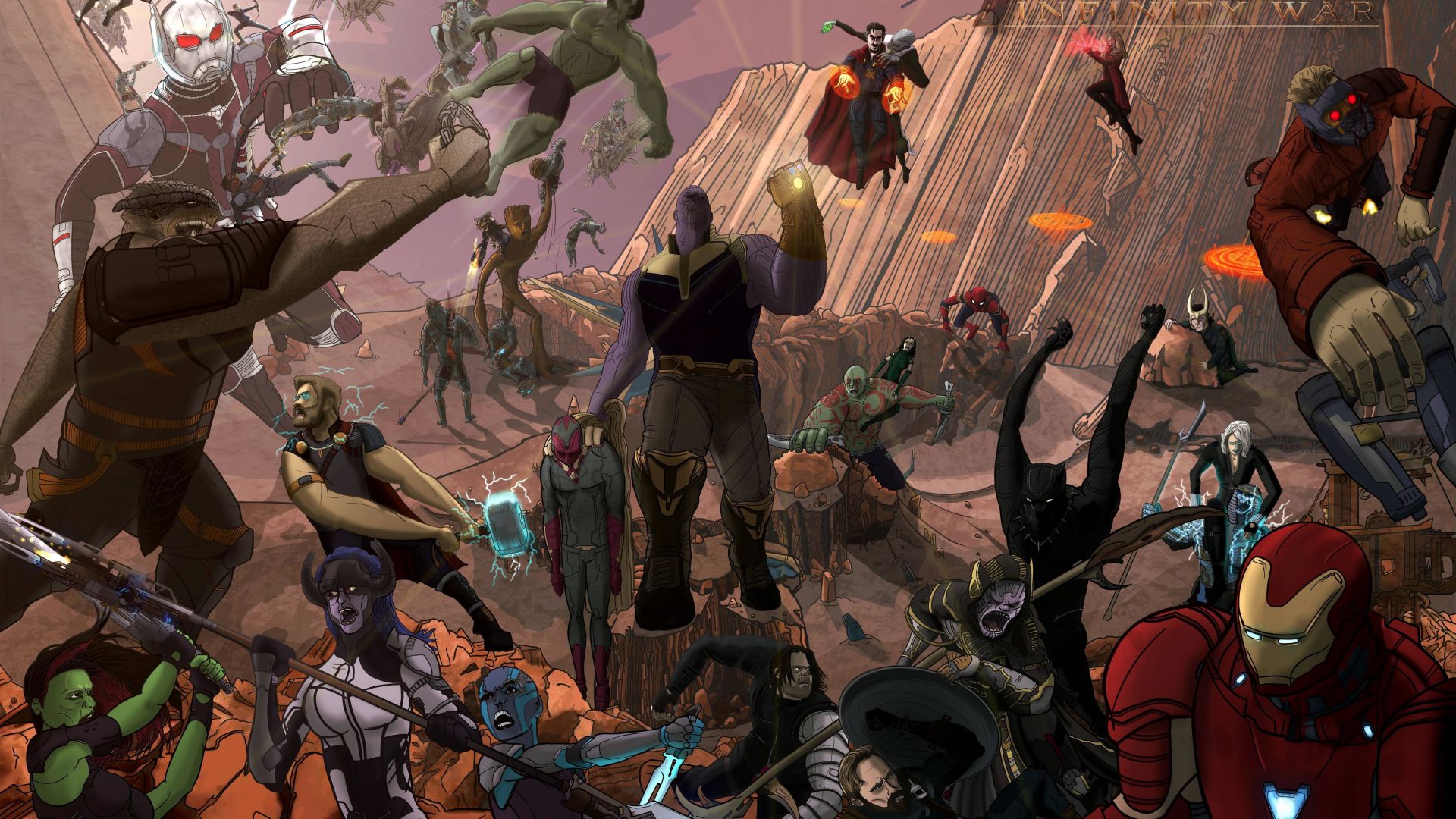 Wallpaper Avengers: infinity war, 2018 movie, 5k, fan artwork