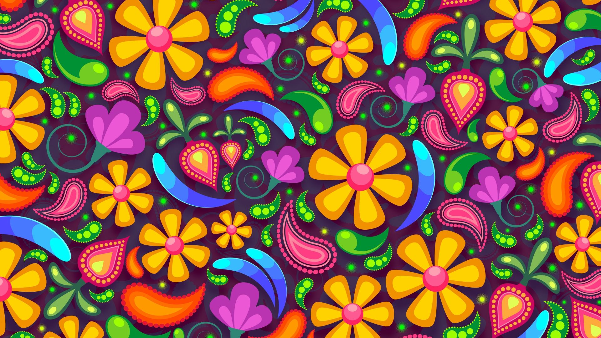 Wallpaper Flowers, colorful, artwork, abstract, 5k