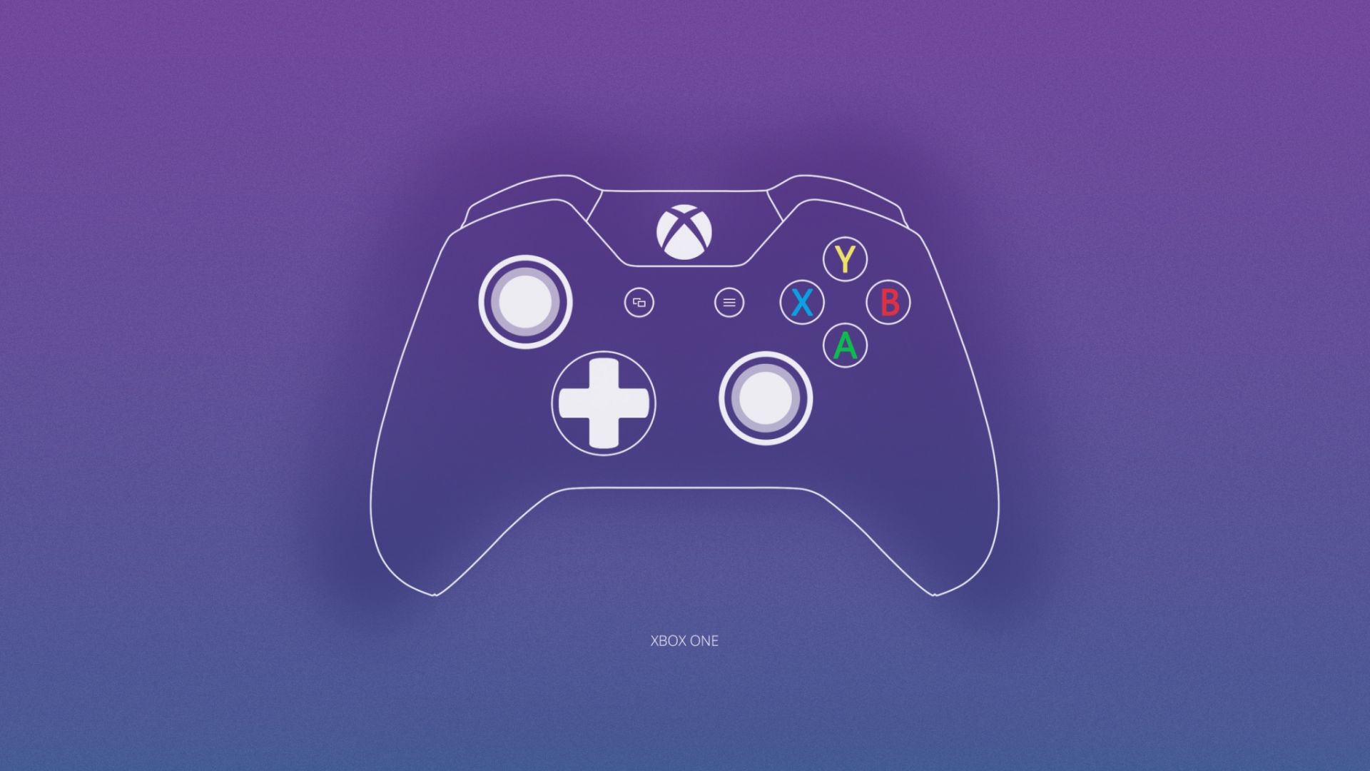 Wallpaper Xbox one, controller, video game, minimalism